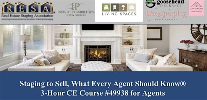 Free Headshots & Staging to Sell,  3-Hour CE Course  #49938 for Agents