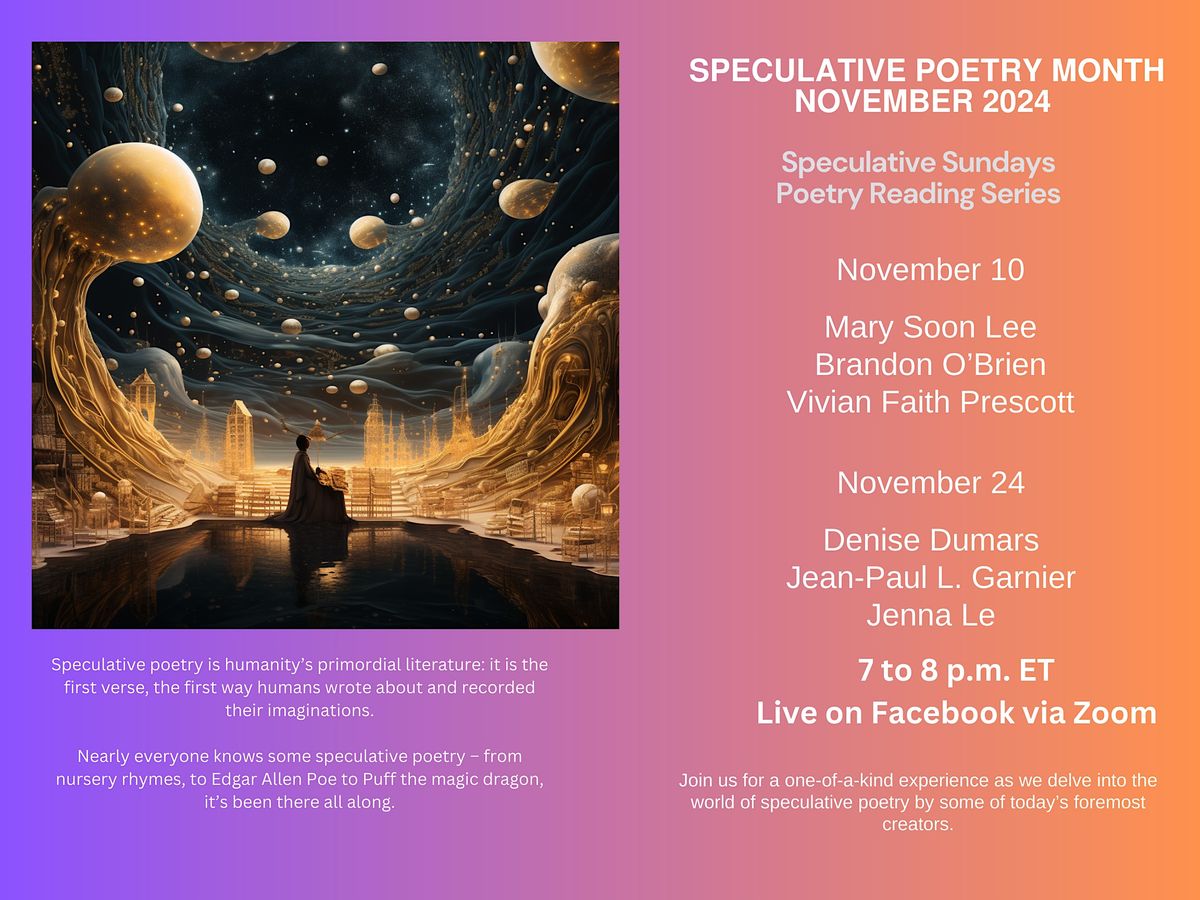 Speculative Sundays Readings for Speculative Poetry Month