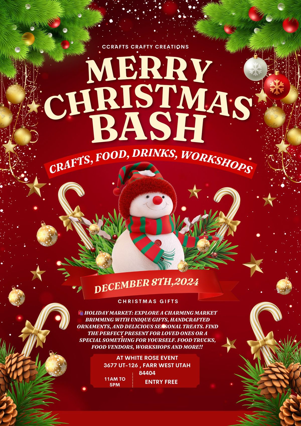 Merry Christmas Bash - Craft and Holiday Workshops