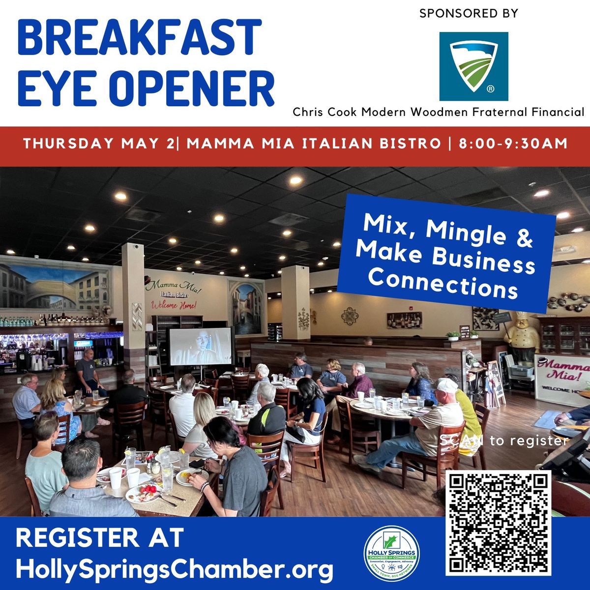 Breakfast Eye Opener Sponsored by Chris Cook, Modern Woodmen of America