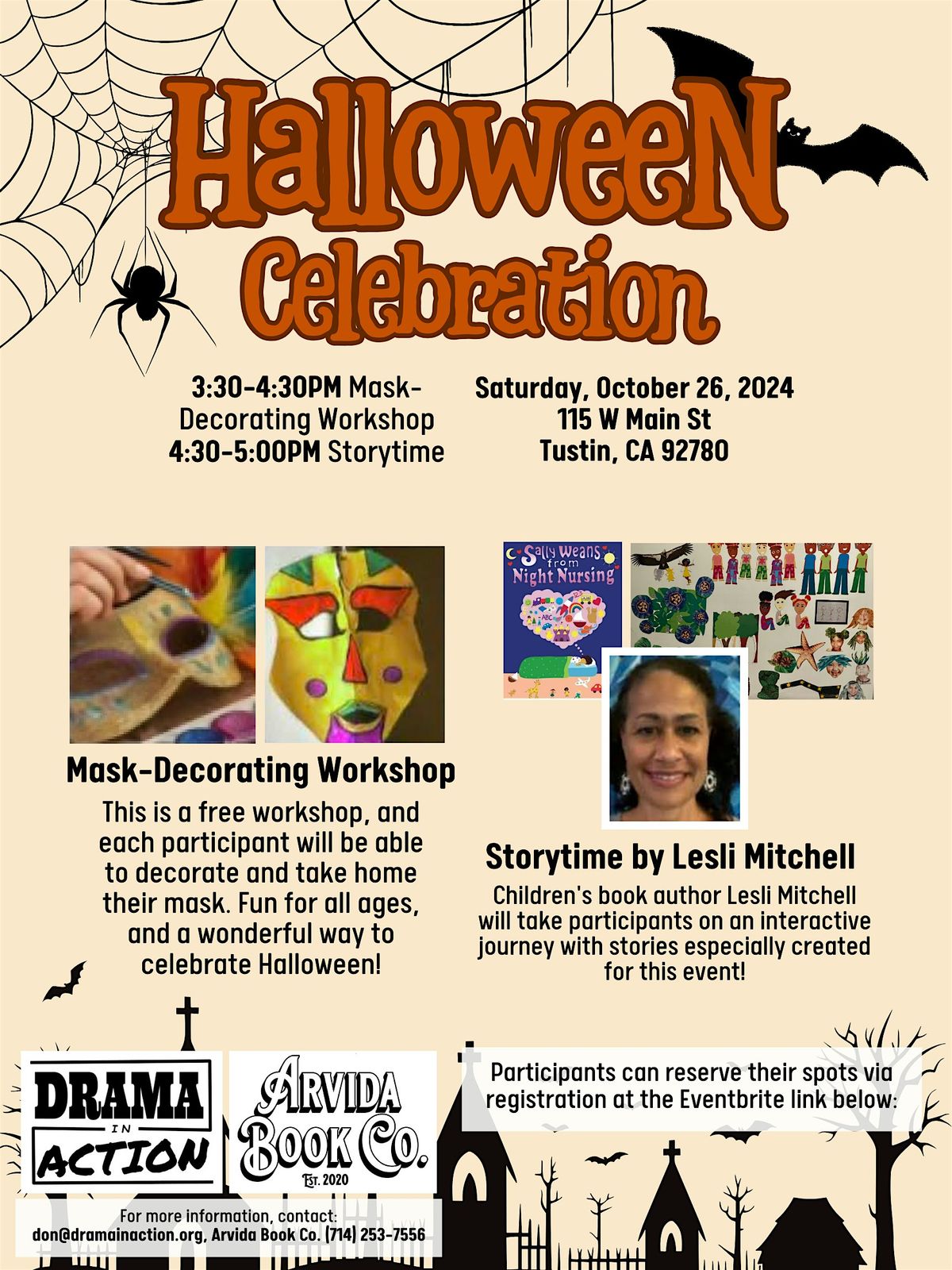 Halloween Mask-Decorating Workshop and Storytime