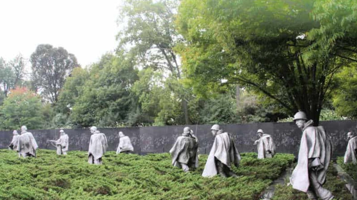 Wall Washing - Korean War Veterans Memorial