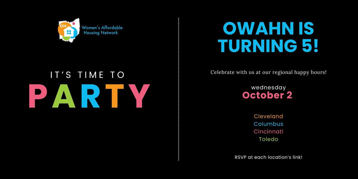 Celebrate 5 Years of Flourishing with OWAHN in Cincinnati!