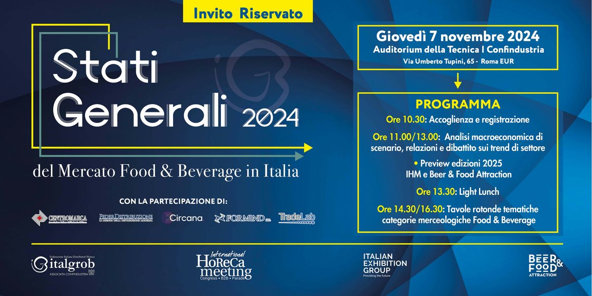 Stati Generali del Mercato Food&Beverage in Italia