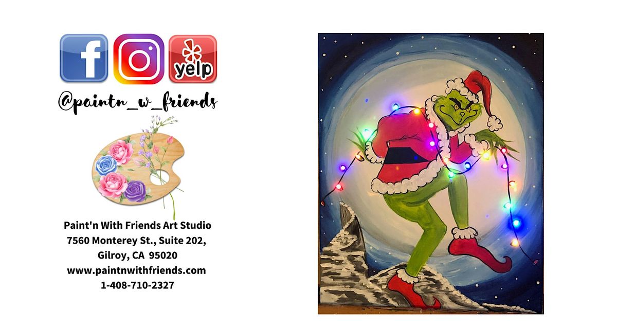 Paint Party - Grinch (it Lights Up!!!)