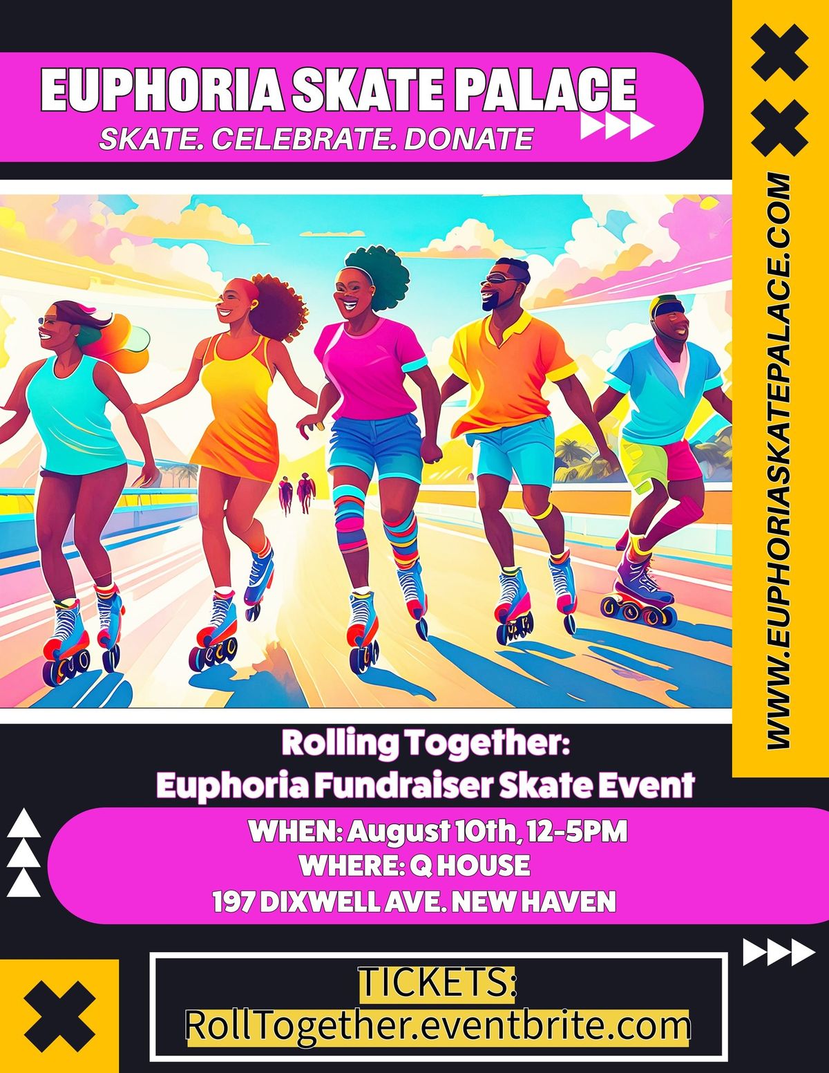 Roll Together: Euphoria Skate Palace Fundraiser Skate Event