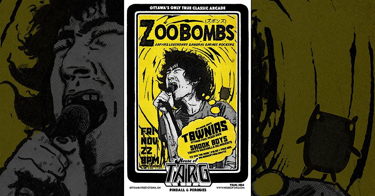 Zoobombs (Japan Psych\/Indie) + TBWNIAS + The Shook Boys