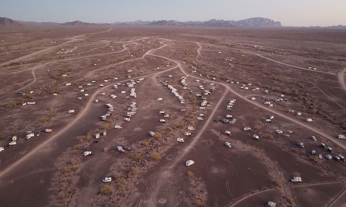 2023 Truck Camper Adventure Boondocking in the Desert Rally in Quartzsite