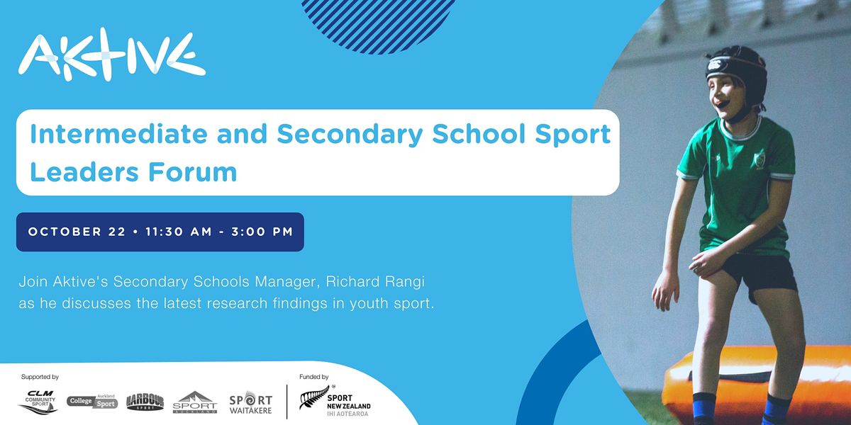 Intermediate and Secondary School Sport Leaders Forum