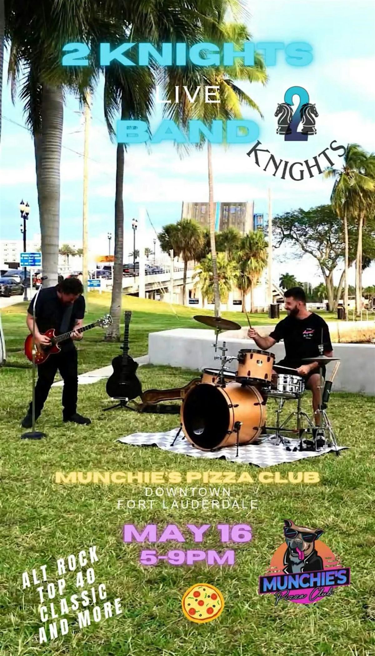 2 Knights Band Live at Munchie\u2019s downtown Fort Lauderdale