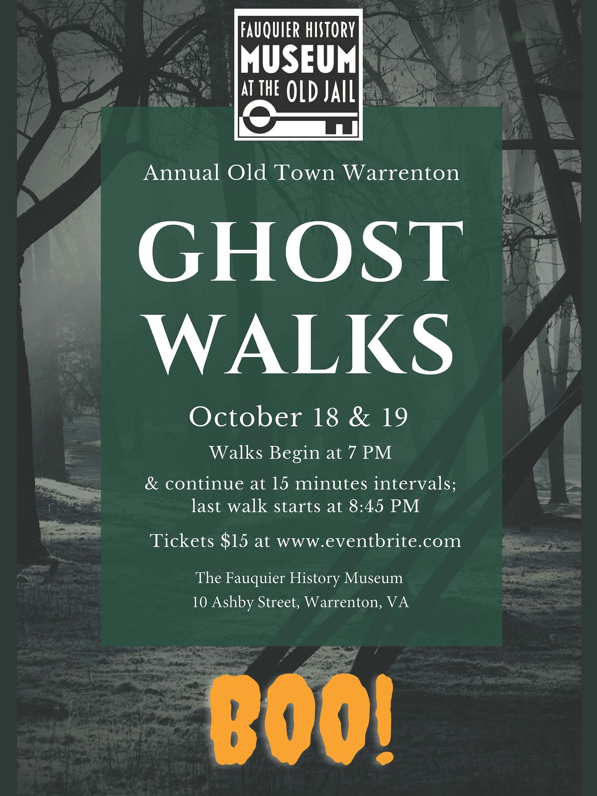 Warrenton Ghost Walk Tours