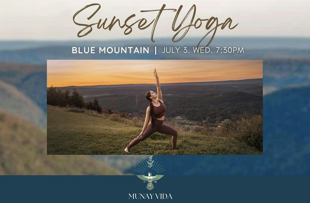 Sunset Yoga- Blue Mountain