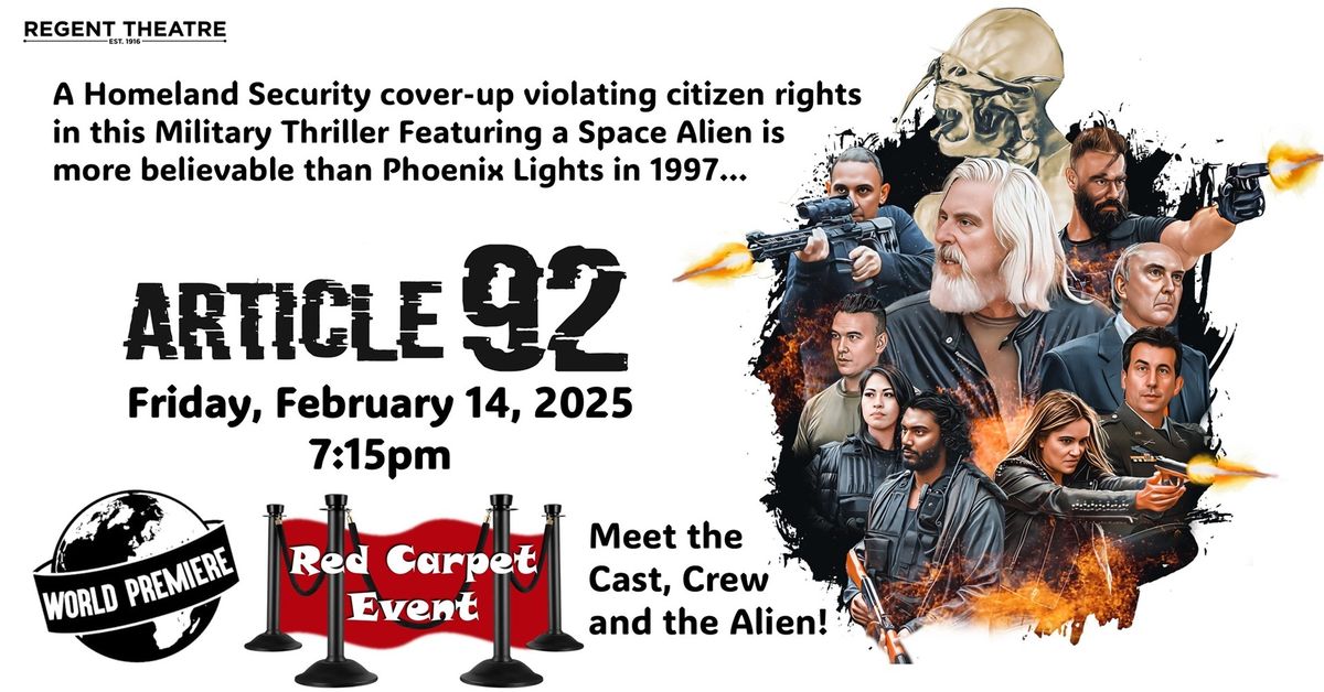 Article 92 - A World Theatrical Premiere and Red Carpet Event