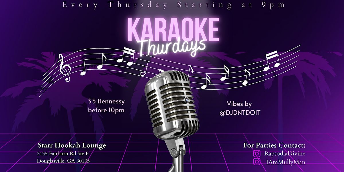 Karaoke Thursdays At Starr Lounge