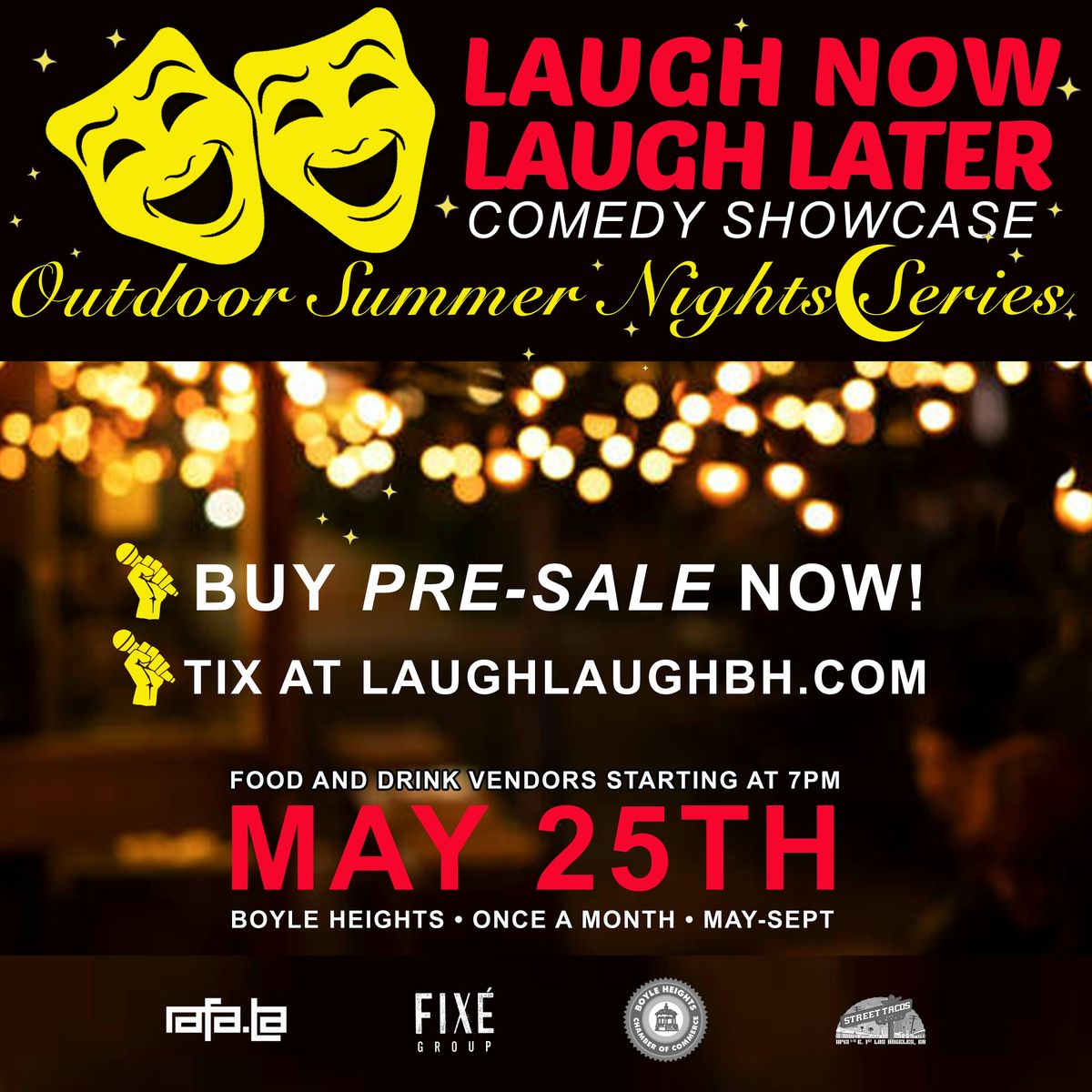 JUNE - LAUGH NOW,  LAUGH LATER - Comedy Showcase