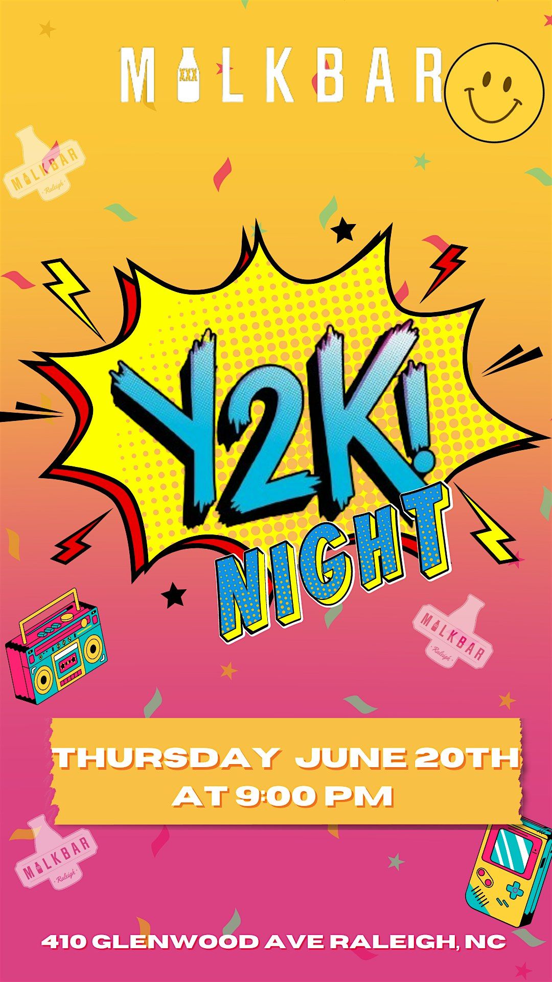Y2K Night at Milk Bar