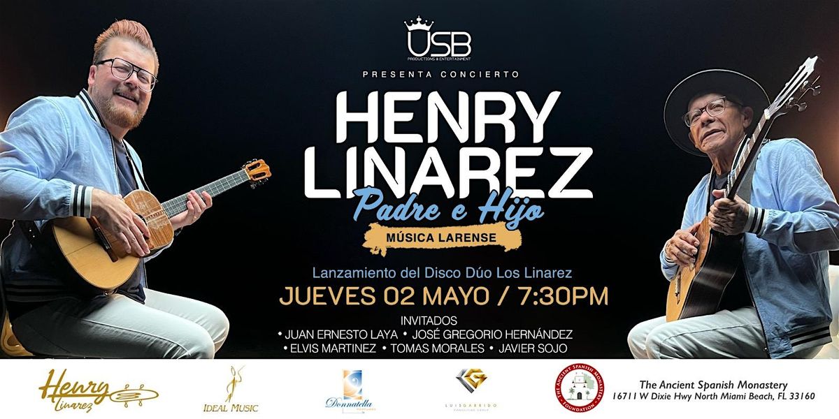 Henry Linarez Padre e Hijo en el lanzamiento del Disco D\u00fao Los Lin\u00e1rez