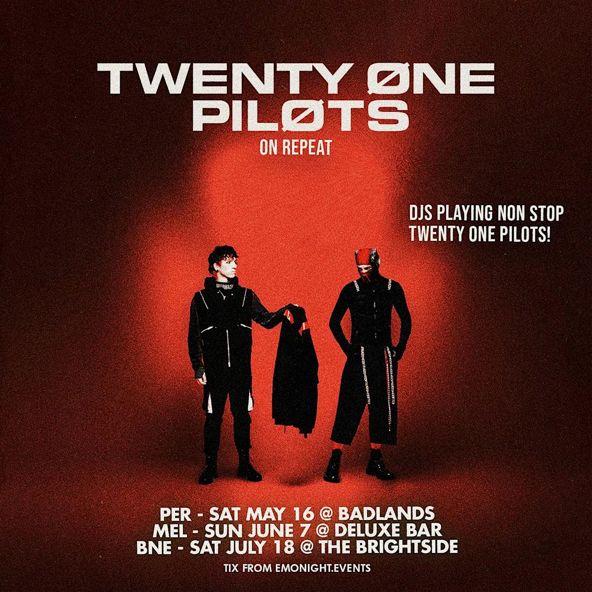 TWENTY ONE PILOTS ON REPEAT PERTH