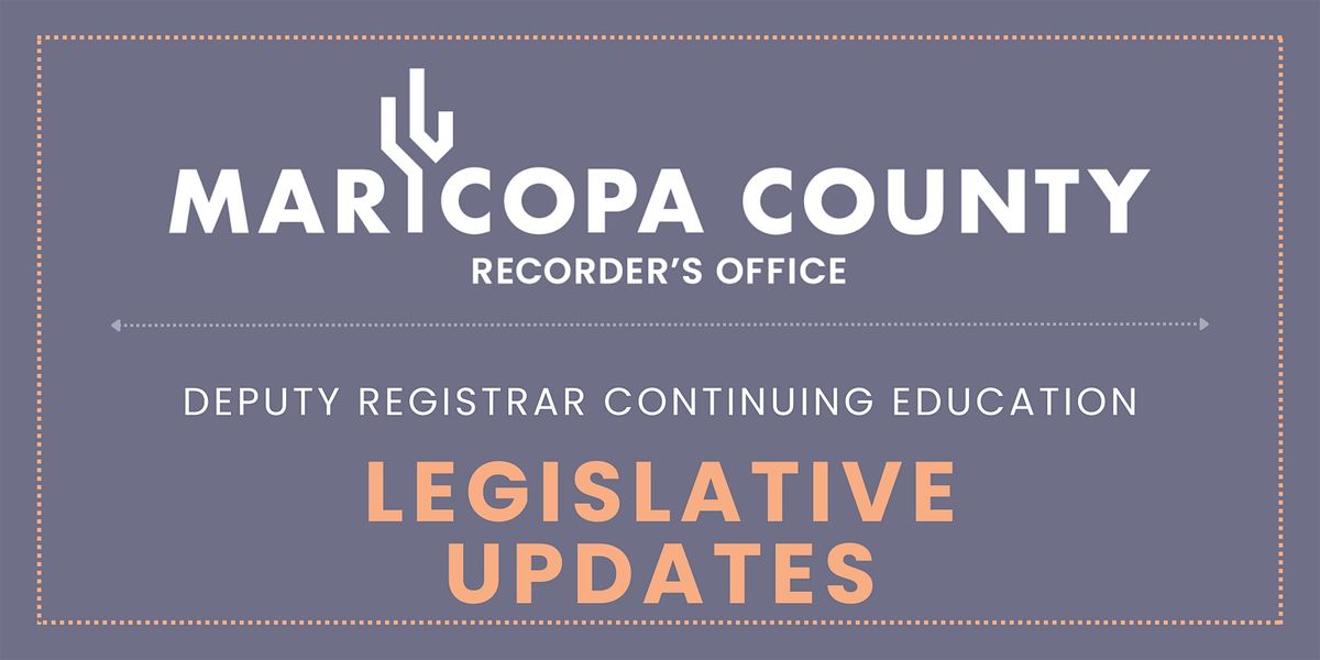 Continuing Ed: Legislative Updates