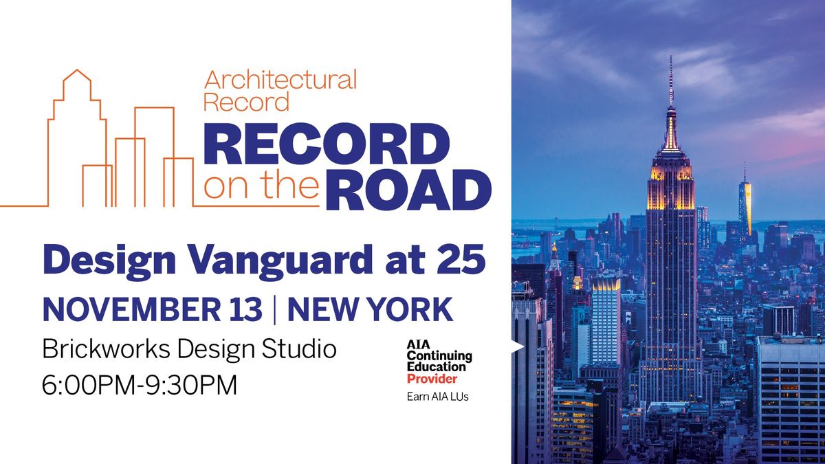 Record on the Road - Design Vanguard at 25