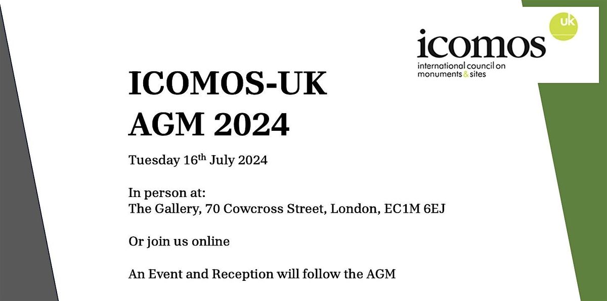 ICOMOS-UK AGM - In Person Registration