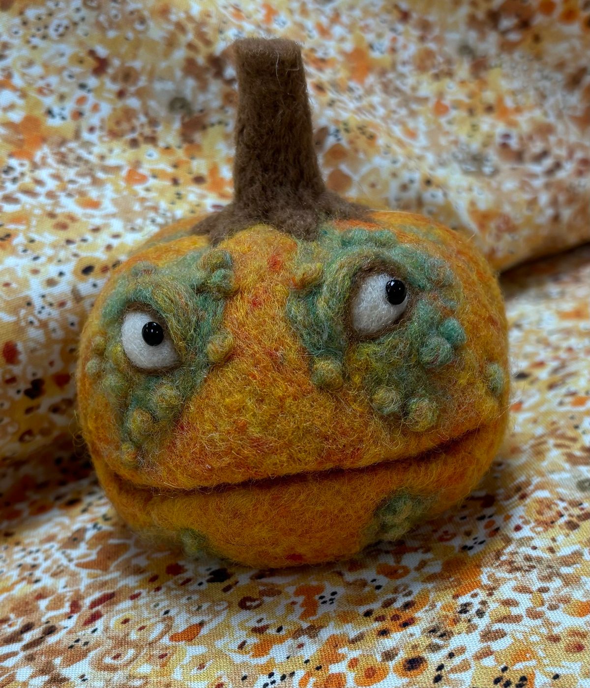 Needle Felted Jack O Lantern ~ $40