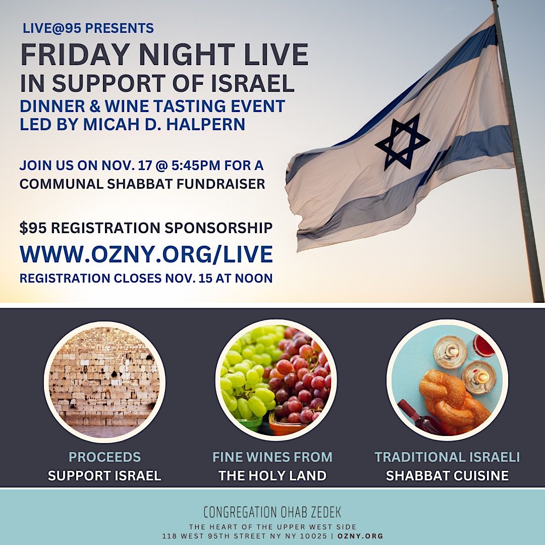 FRIDAY NIGHT LIVE : In Support of Israel