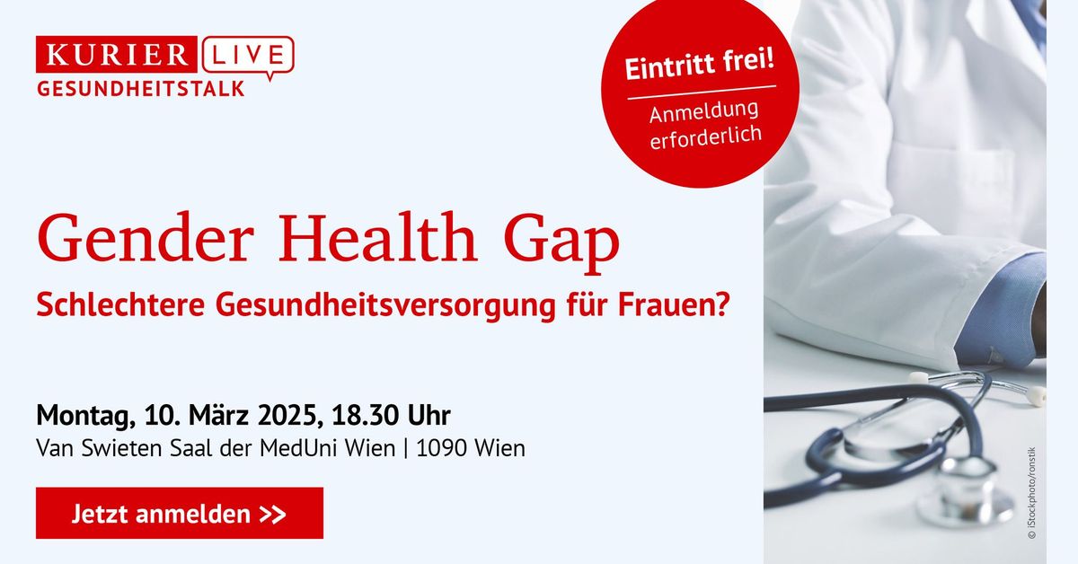 KURIER Live Gesundheitstalk Gender Health Gap