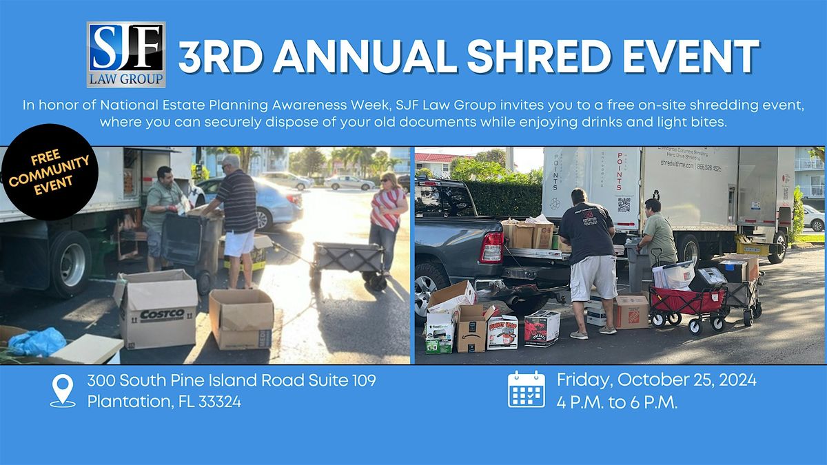 3rd Annual Shred Event