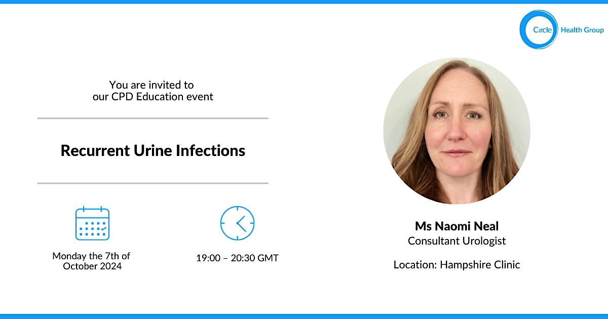 FREE CPD Education Session on Recurrent Urine Infections