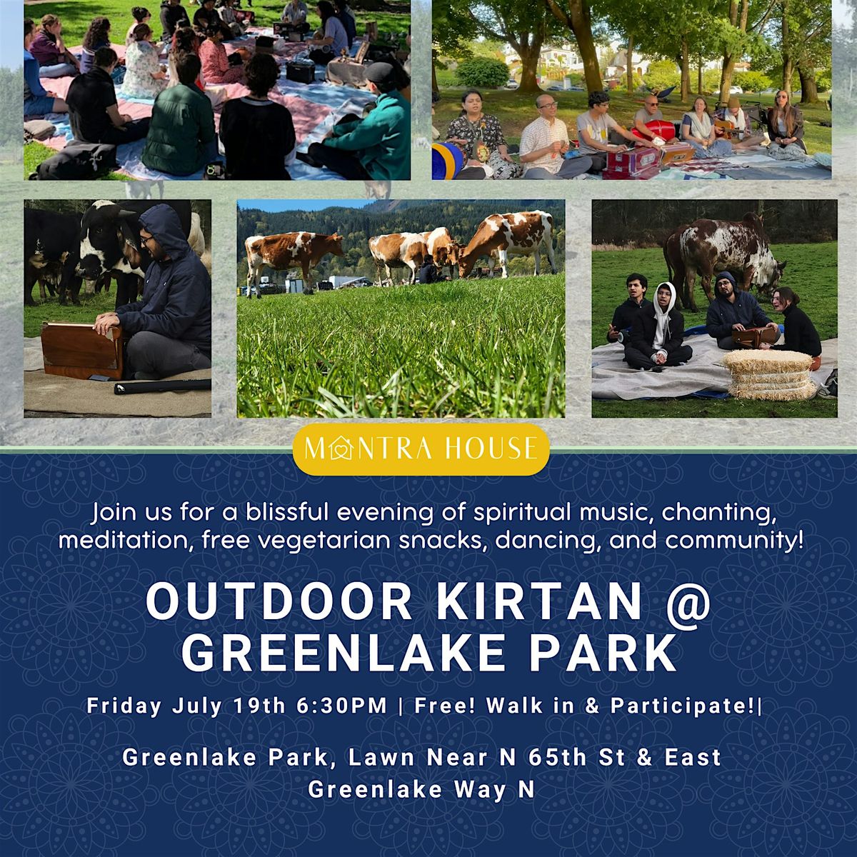 Outdoor Kirtan @ Greenlake Park