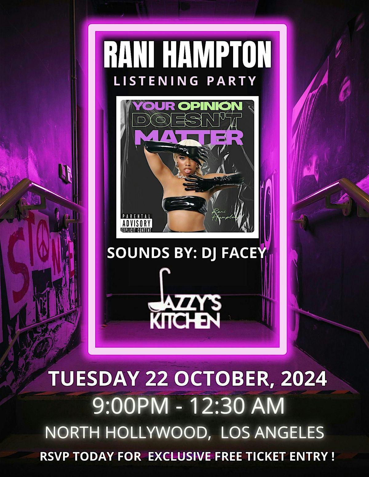 Rani Hampton's  Pop-up Listening Party in LA