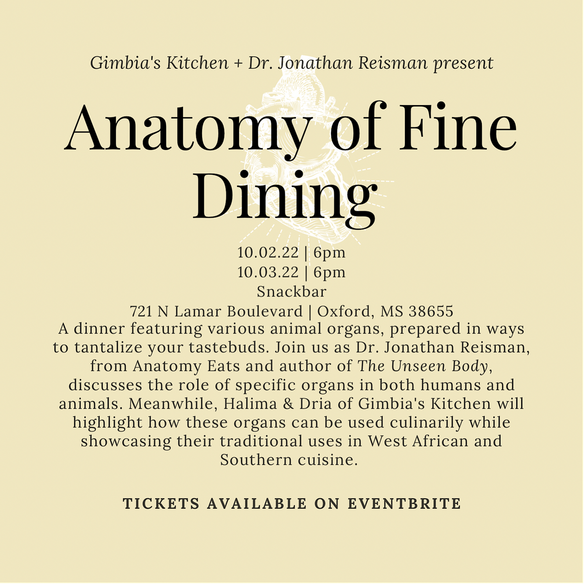 Anatomy of Fine Dining with Dr. Jonathan Reisman