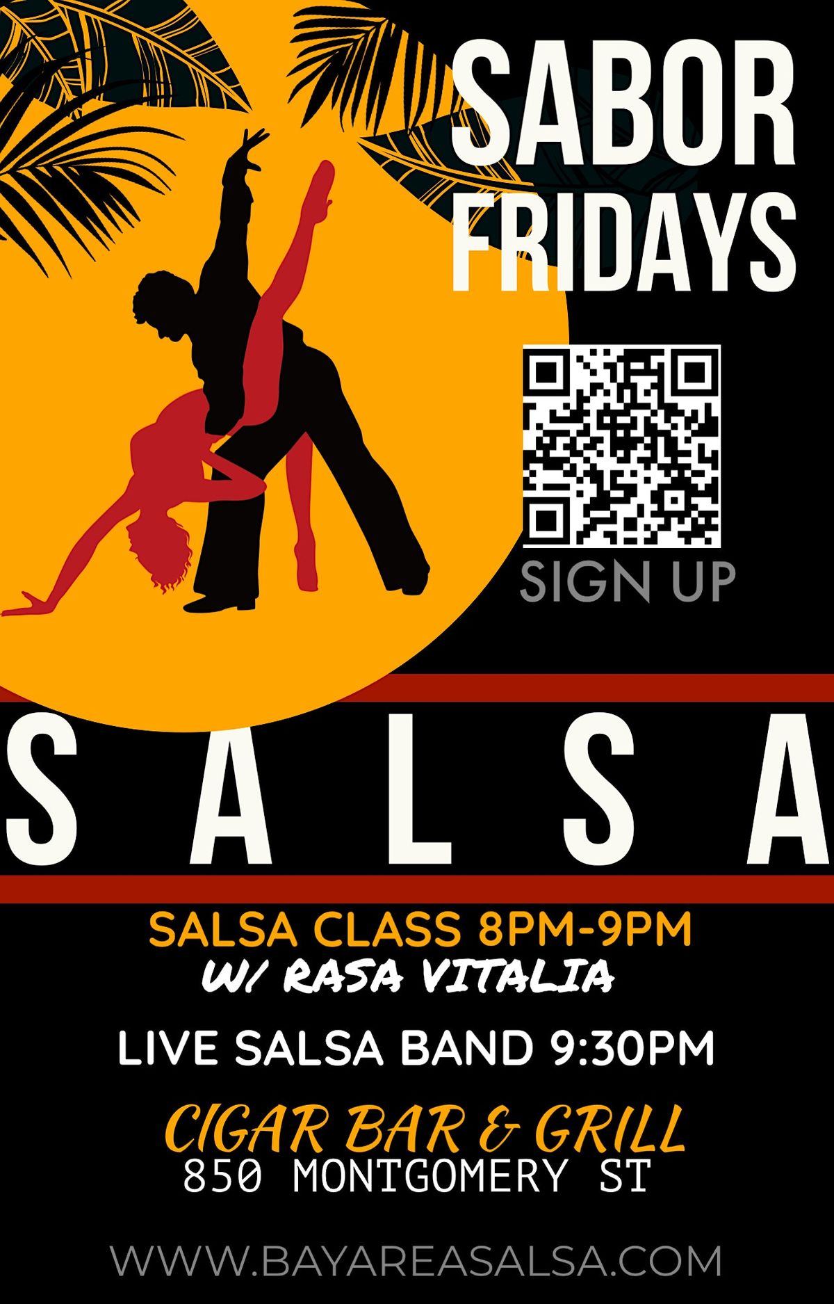 Friday Night Salsa Class at the Cigar Bar