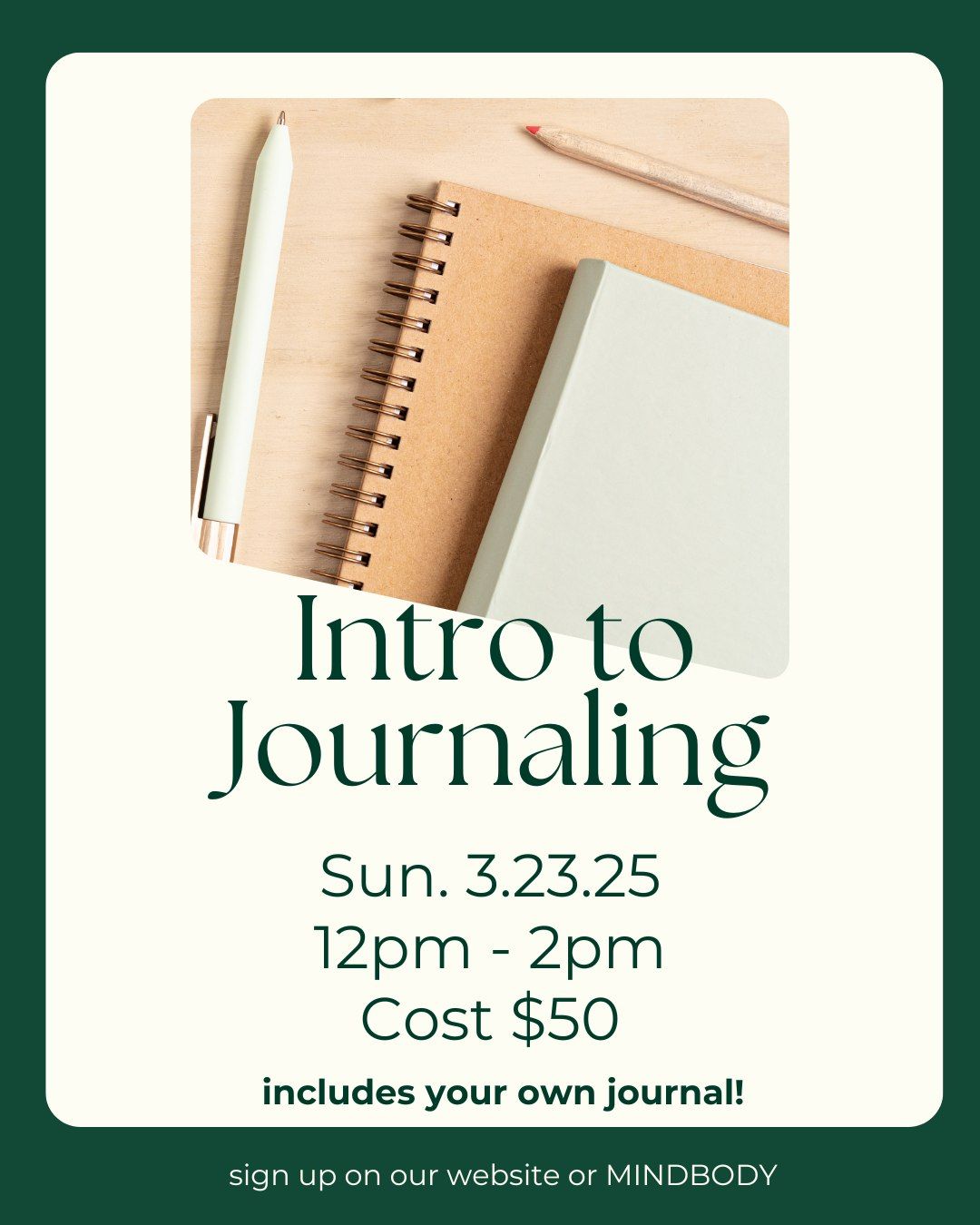 Intro to Journaling Workshop