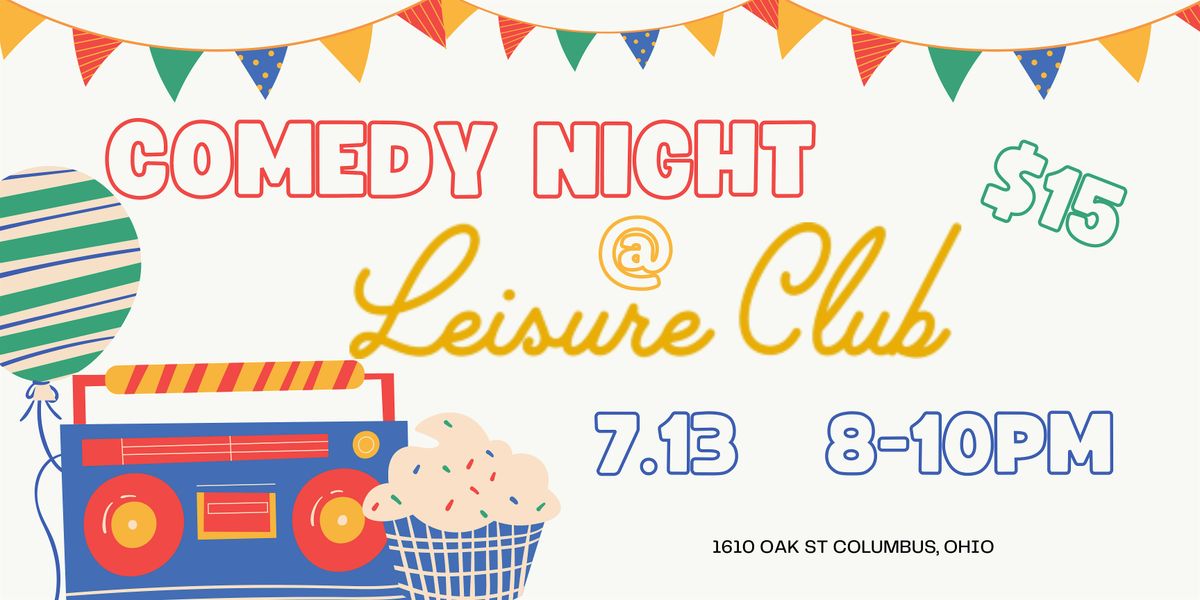 Saturday Comedy Night @ Leisure Club