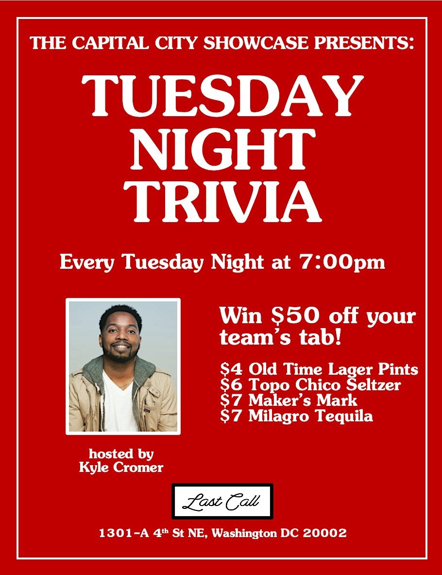 Tuesday Night Trivia at Last Call Bar