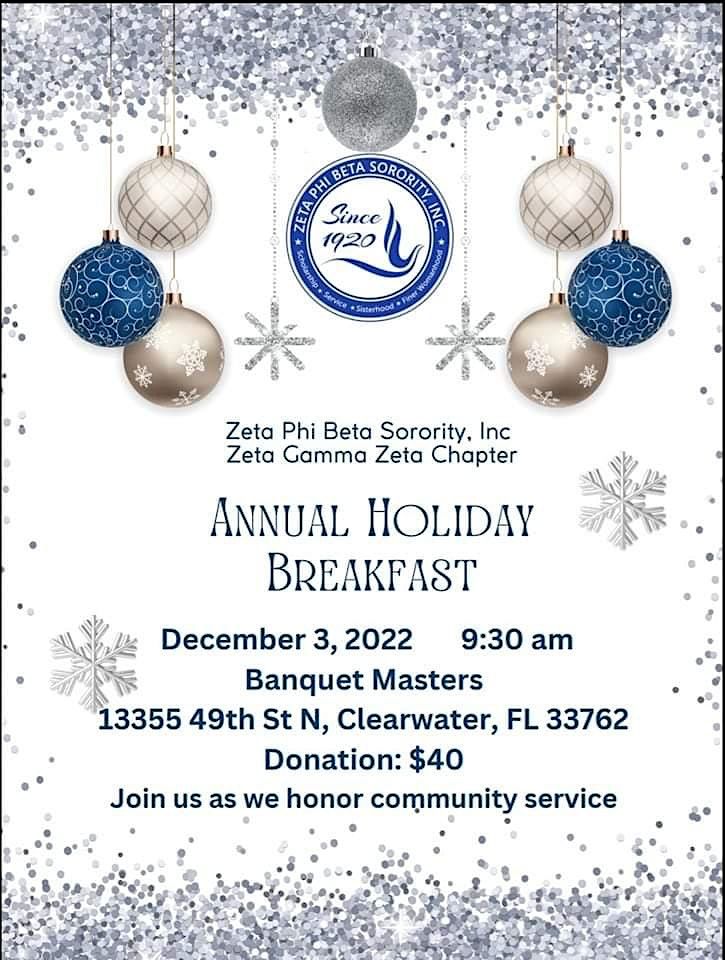 Zeta Phi Beta Sorority Incorporated - Annual Holiday Breakfast