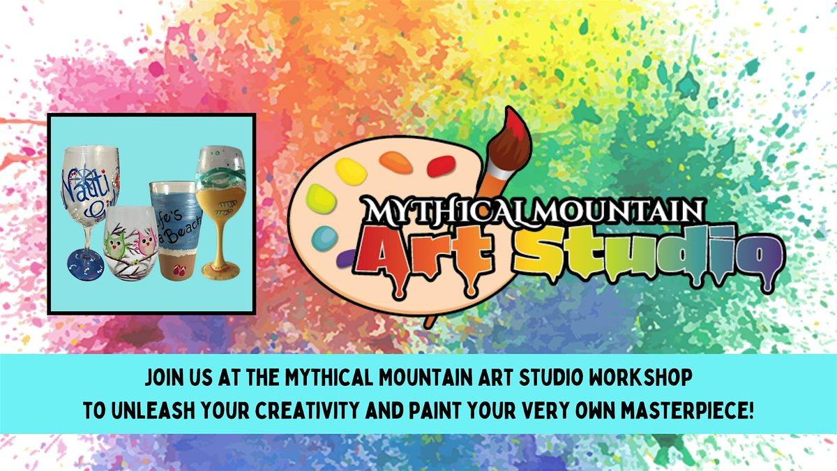 Mythical Mountain Art Studio Workshop - Summer Vibes Glass Painting