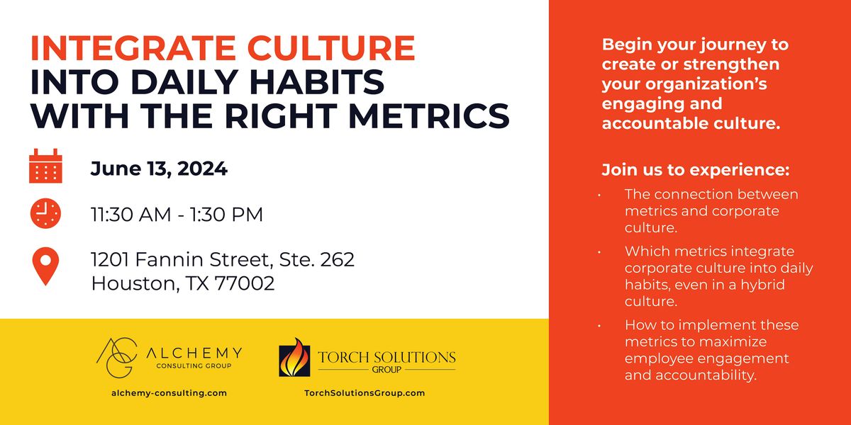 Integrate Culture into Daily Habits with the Right Metrics