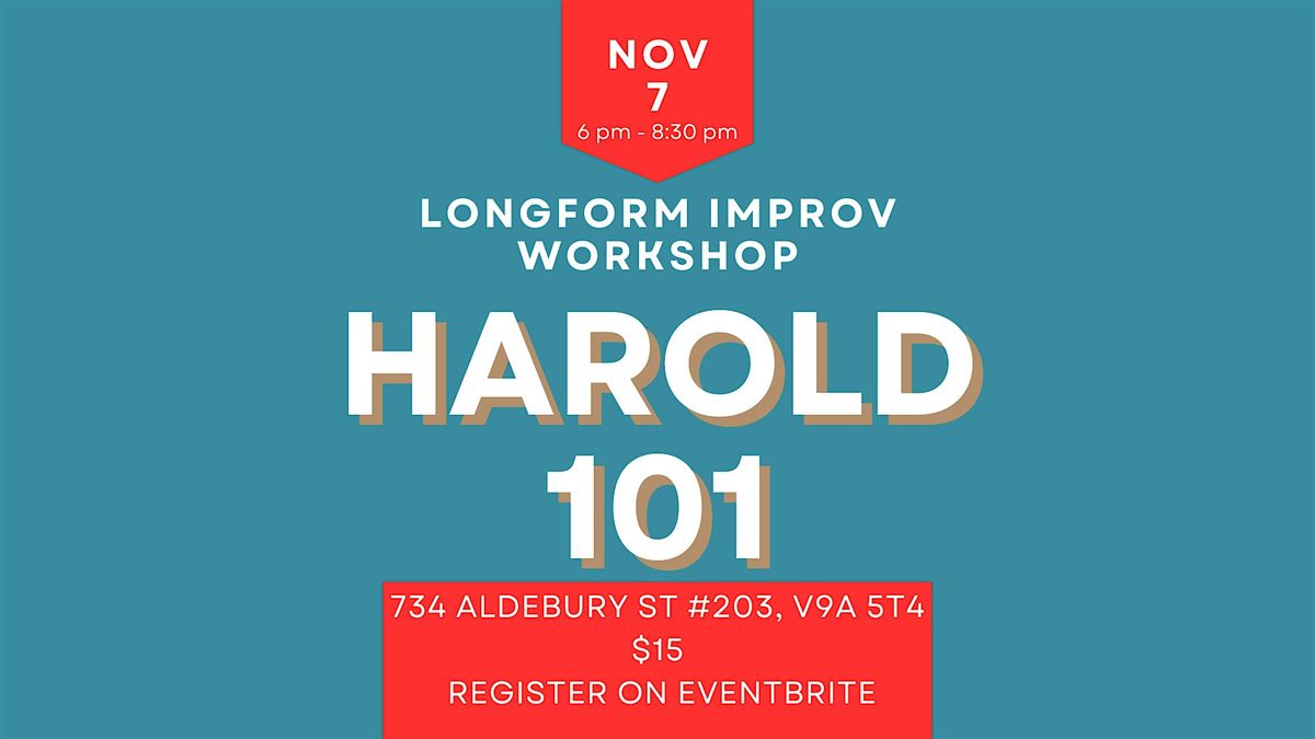 Improv Workshop - Harold 101