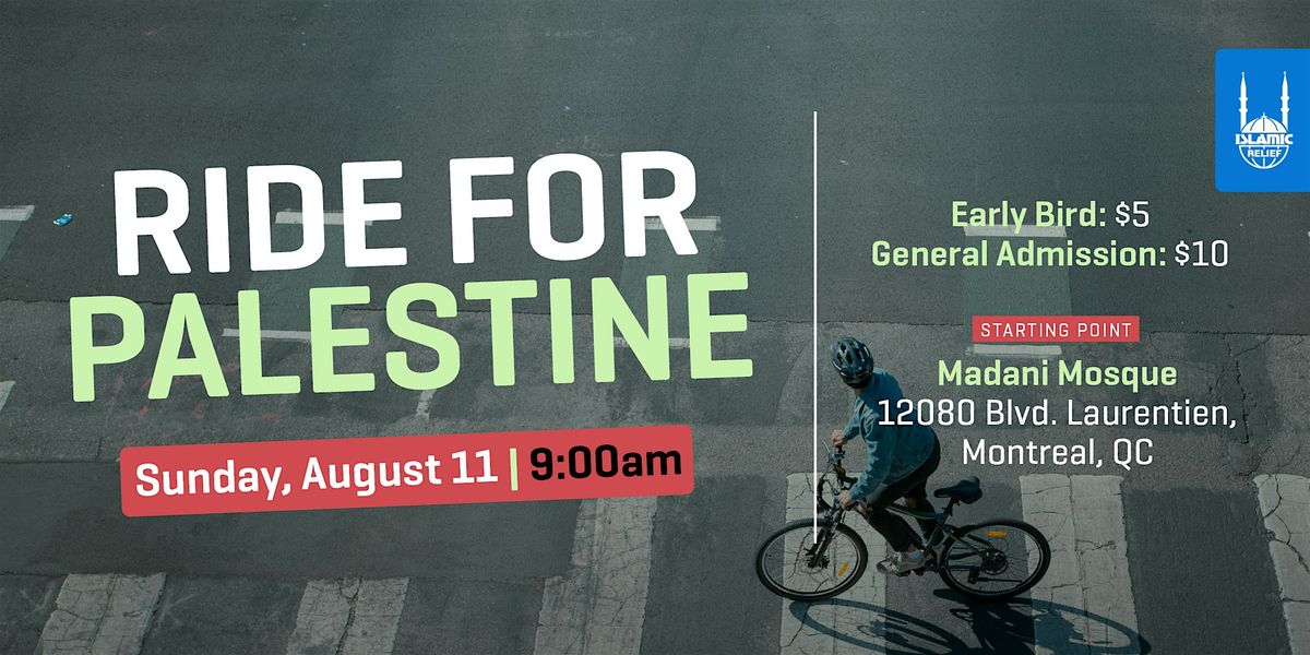 Ride for Palestine I Montreal, QC