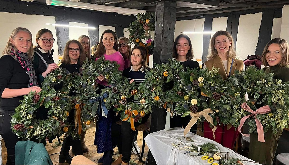 Luxury Christmas Wreath Making with the Shakespeare Distillery