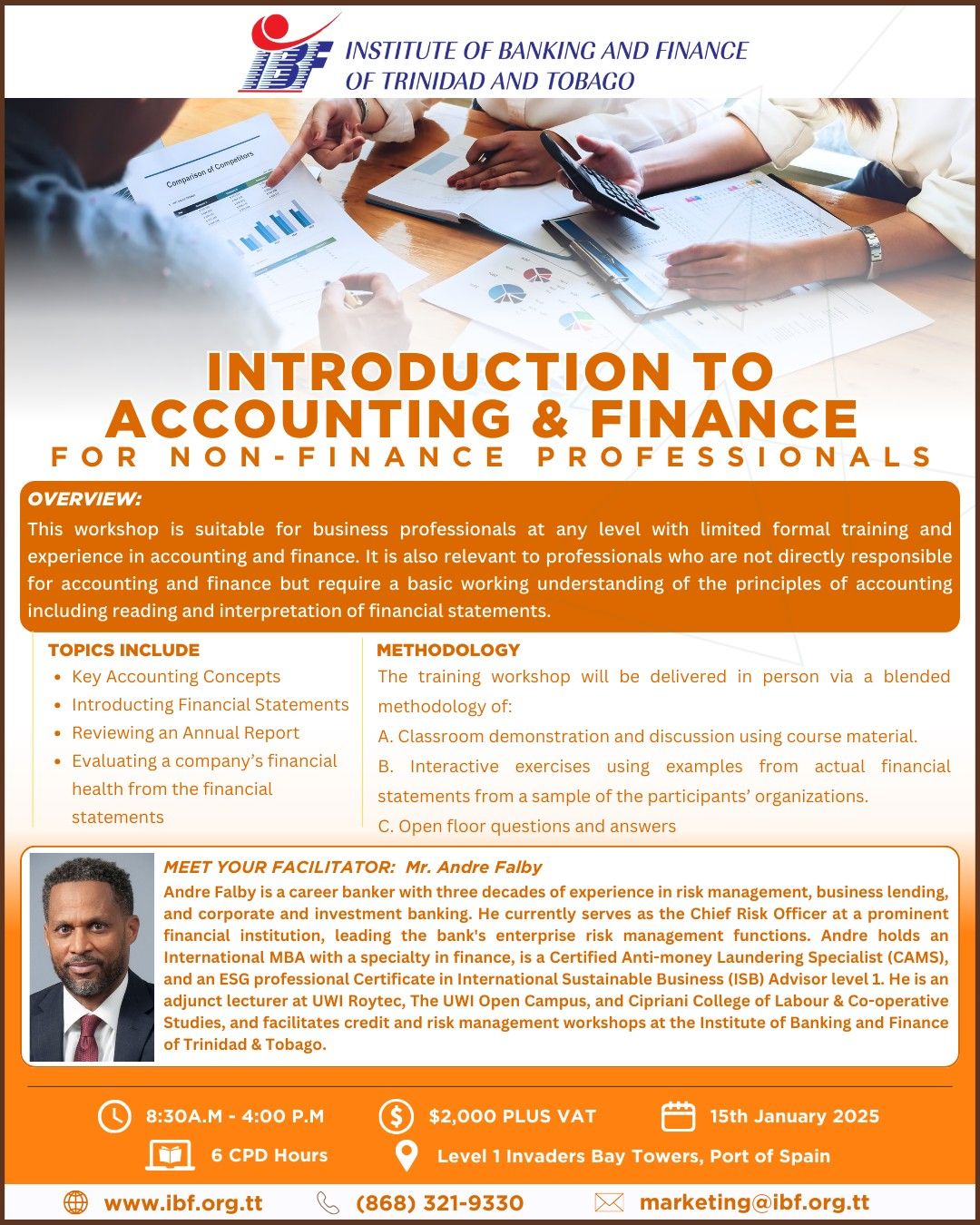 Introduction to Accounting & Finance for Non-Finance Professionals