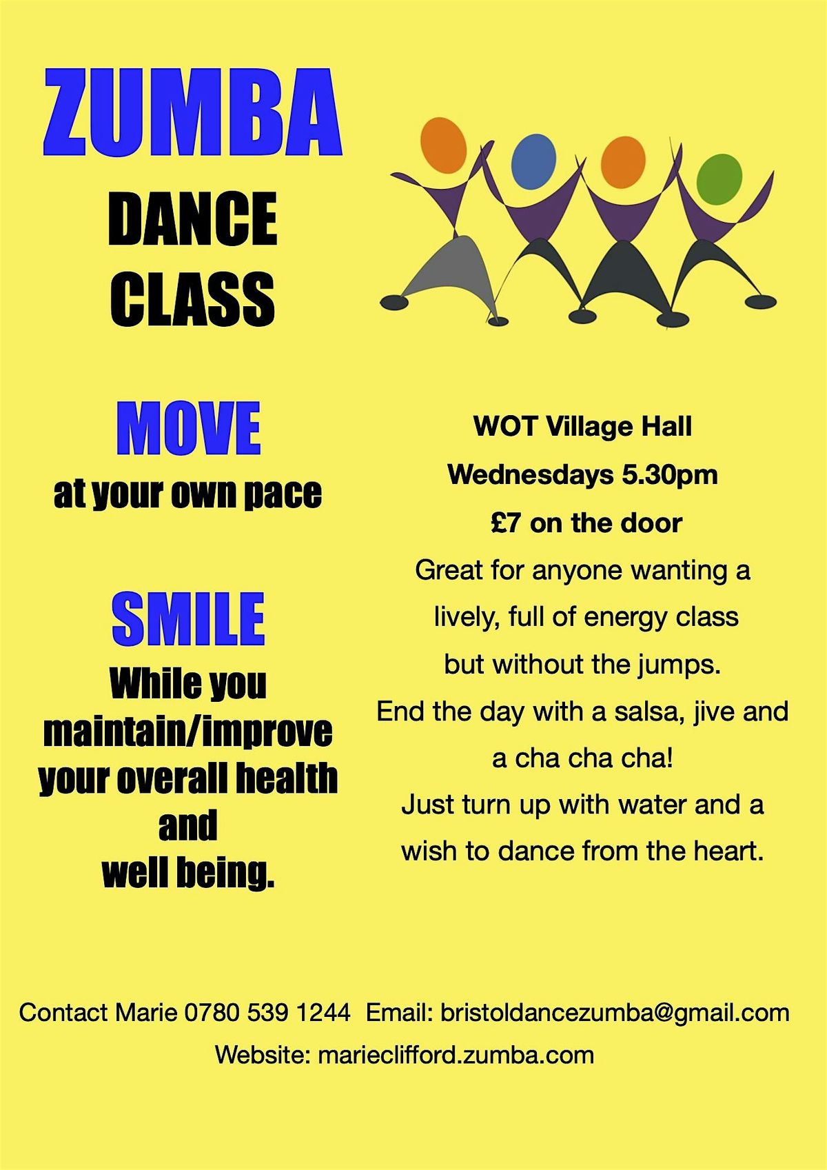 ZUMBA DANCE CLASS WESTBURY-ON-TRYM