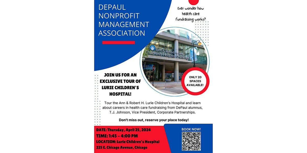 DePaul Nonprofit Management Association Lurie Children's Hospital Tour