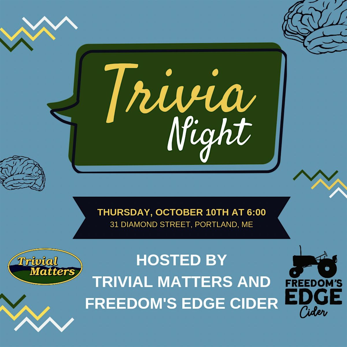 Trivia at Freedom's Edge Cider