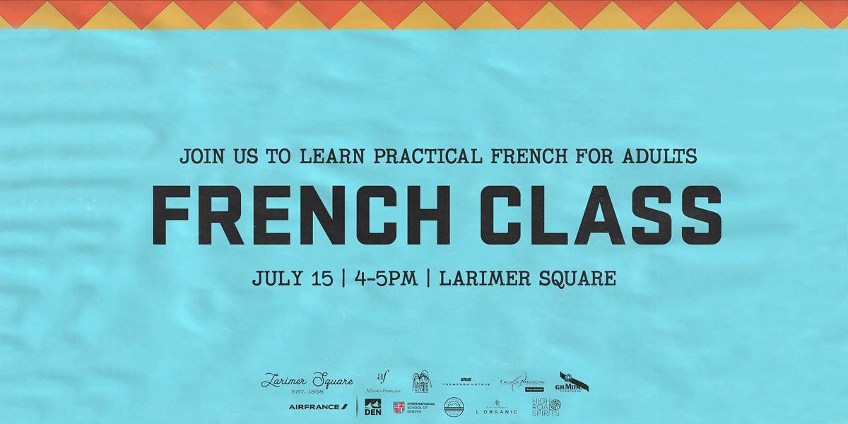Basic French with Alliance Fran\u00e7aise de Denver!