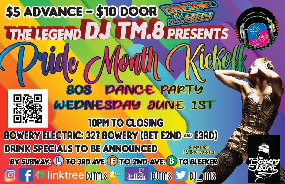 DJ TM.8's Pride Month Kickoff 80s Dance Party @ DROM (June 1, 2022)