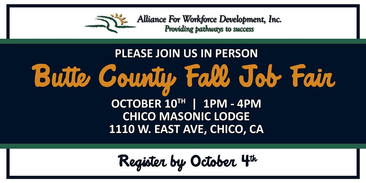 Butte County Fall 2024 Job Fair